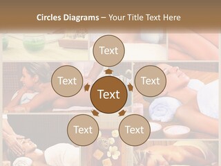 A Collage Of Pictures Of A Woman Getting A Massage PowerPoint Template