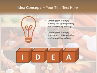 A Collage Of Pictures Of A Woman Getting A Massage PowerPoint Template