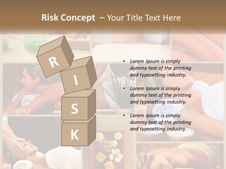 A Collage Of Pictures Of A Woman Getting A Massage PowerPoint Template