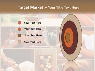 A Collage Of Pictures Of A Woman Getting A Massage PowerPoint Template