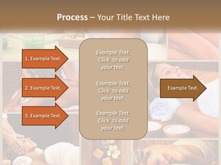 A Collage Of Pictures Of A Woman Getting A Massage PowerPoint Template