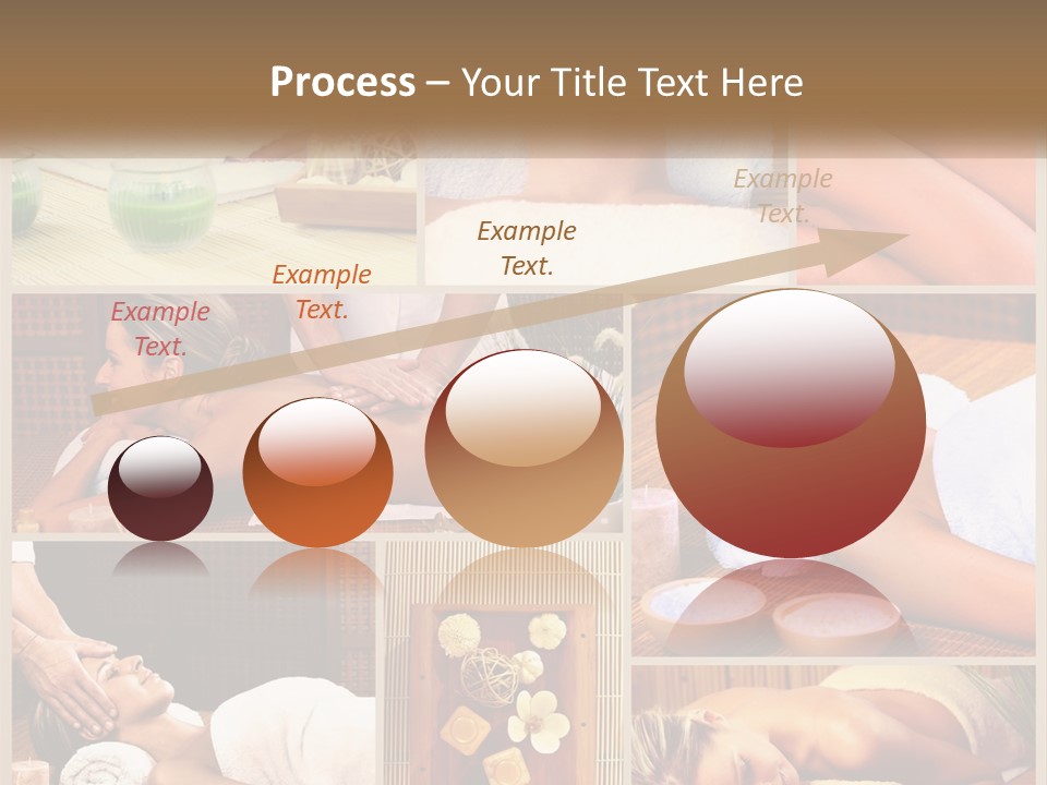 A Collage Of Pictures Of A Woman Getting A Massage PowerPoint Template