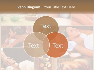 A Collage Of Pictures Of A Woman Getting A Massage PowerPoint Template