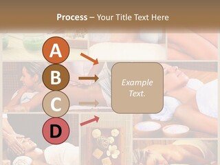 A Collage Of Pictures Of A Woman Getting A Massage PowerPoint Template