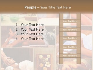 A Collage Of Pictures Of A Woman Getting A Massage PowerPoint Template