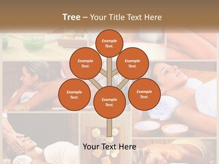 A Collage Of Pictures Of A Woman Getting A Massage PowerPoint Template