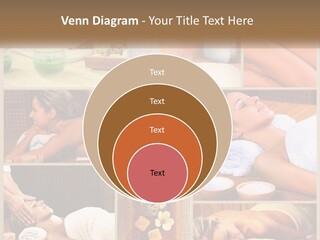 A Collage Of Pictures Of A Woman Getting A Massage PowerPoint Template
