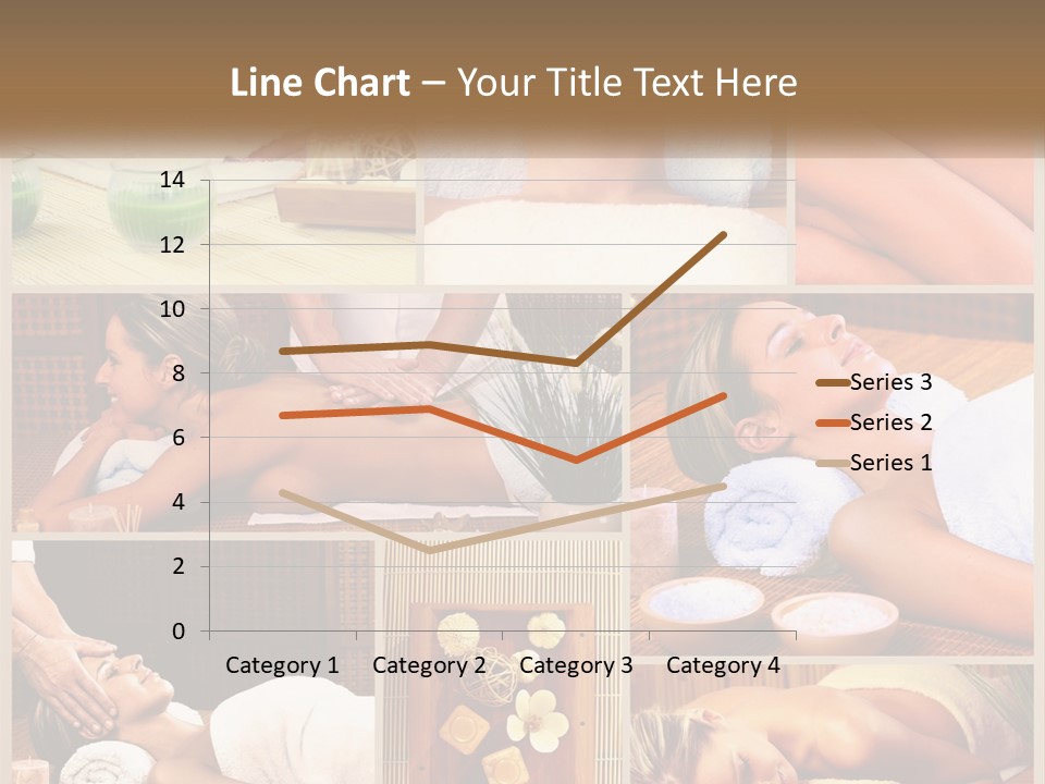 A Collage Of Pictures Of A Woman Getting A Massage PowerPoint Template