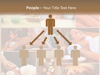 A Collage Of Pictures Of A Woman Getting A Massage PowerPoint Template