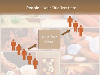 A Collage Of Pictures Of A Woman Getting A Massage PowerPoint Template