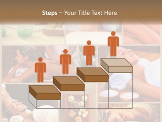 A Collage Of Pictures Of A Woman Getting A Massage PowerPoint Template