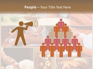 A Collage Of Pictures Of A Woman Getting A Massage PowerPoint Template