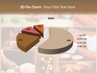 A Collage Of Pictures Of A Woman Getting A Massage PowerPoint Template