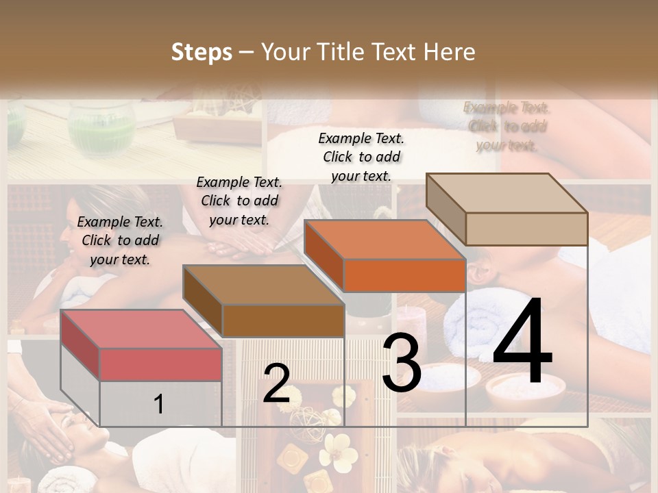 A Collage Of Pictures Of A Woman Getting A Massage PowerPoint Template