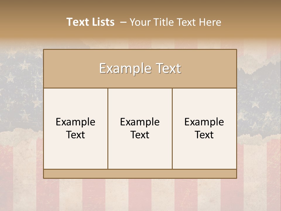 A Torn American Flag With The Words Name Of Presentation On It PowerPoint Template