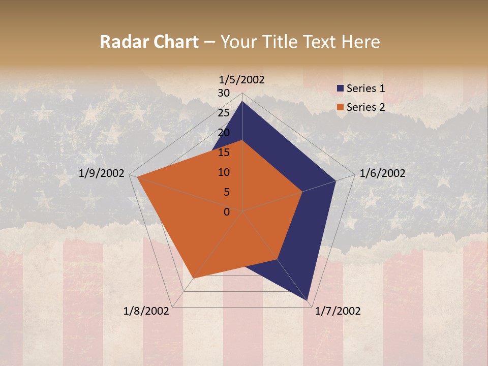 A Torn American Flag With The Words Name Of Presentation On It PowerPoint Template