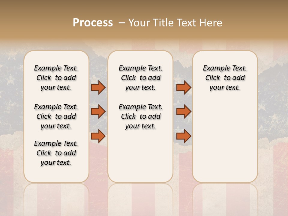 A Torn American Flag With The Words Name Of Presentation On It PowerPoint Template