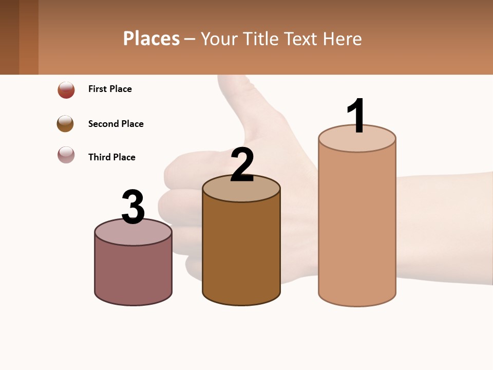 A Person Giving A Thumbs Up Sign PowerPoint Template