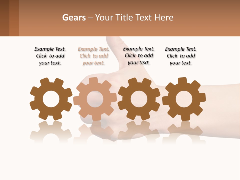 A Person Giving A Thumbs Up Sign PowerPoint Template