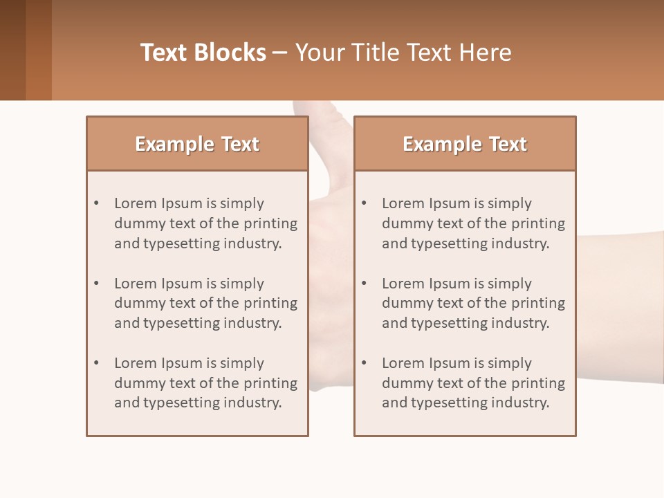 A Person Giving A Thumbs Up Sign PowerPoint Template