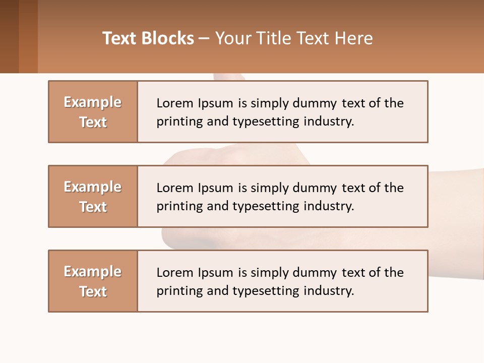 A Person Giving A Thumbs Up Sign PowerPoint Template
