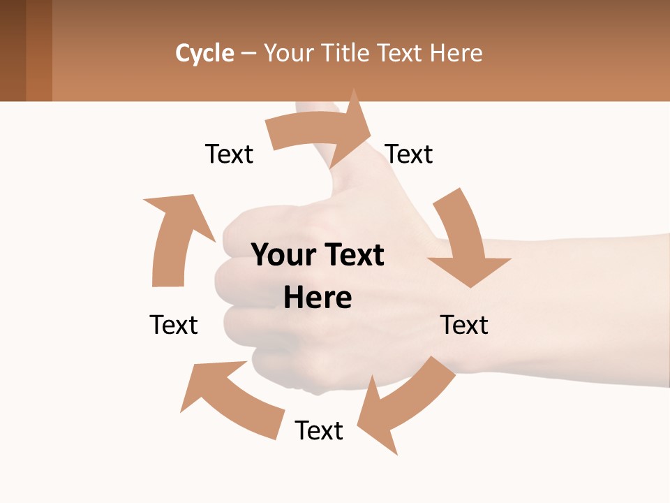 A Person Giving A Thumbs Up Sign PowerPoint Template