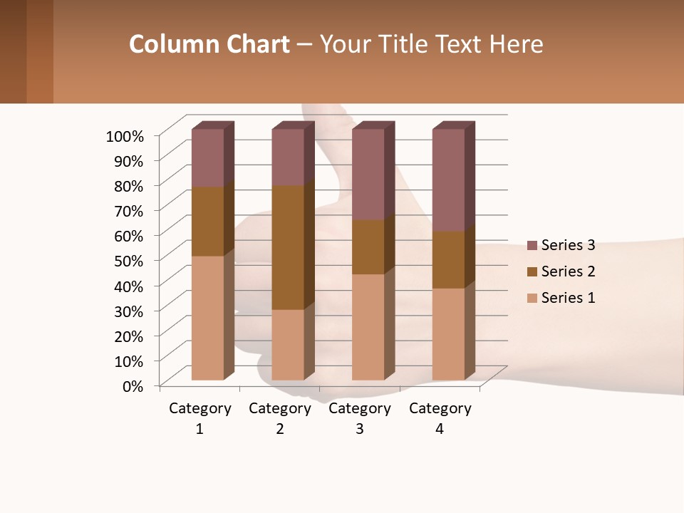 A Person Giving A Thumbs Up Sign PowerPoint Template