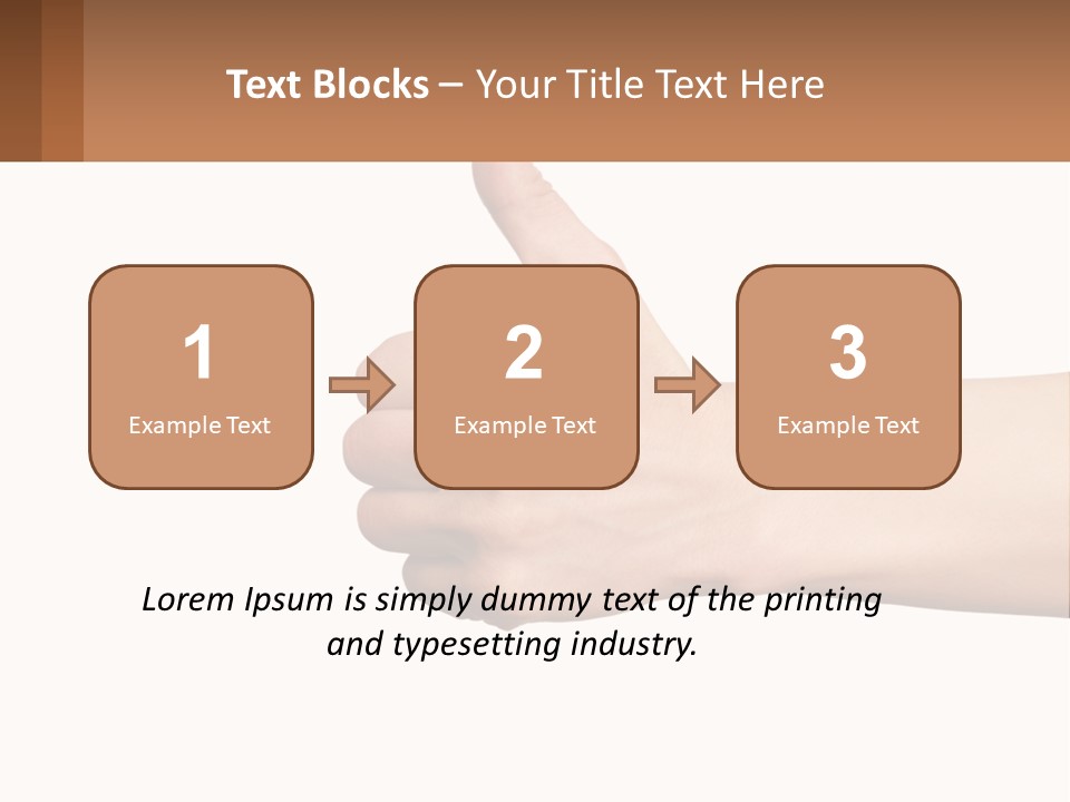 A Person Giving A Thumbs Up Sign PowerPoint Template