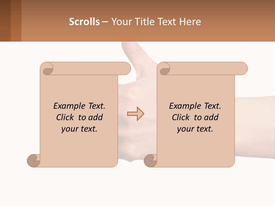 A Person Giving A Thumbs Up Sign PowerPoint Template