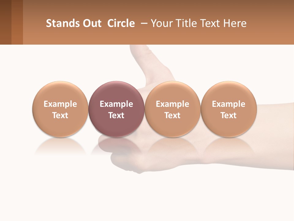 A Person Giving A Thumbs Up Sign PowerPoint Template