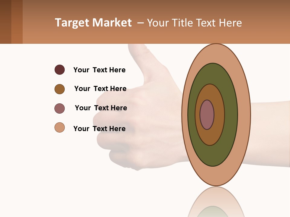 A Person Giving A Thumbs Up Sign PowerPoint Template