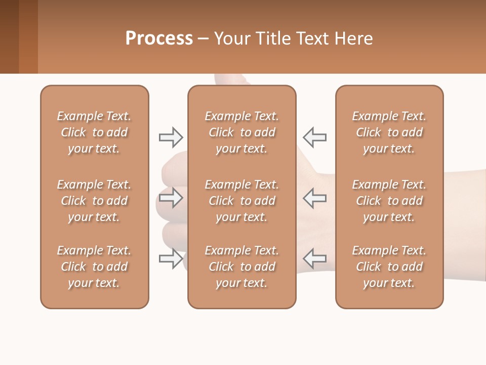 A Person Giving A Thumbs Up Sign PowerPoint Template