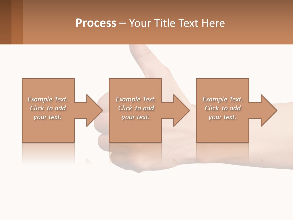 A Person Giving A Thumbs Up Sign PowerPoint Template