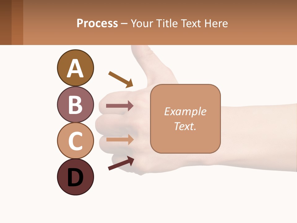 A Person Giving A Thumbs Up Sign PowerPoint Template