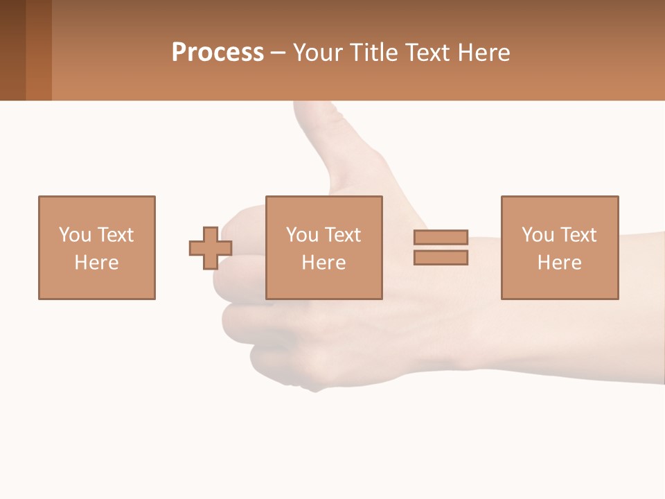 A Person Giving A Thumbs Up Sign PowerPoint Template
