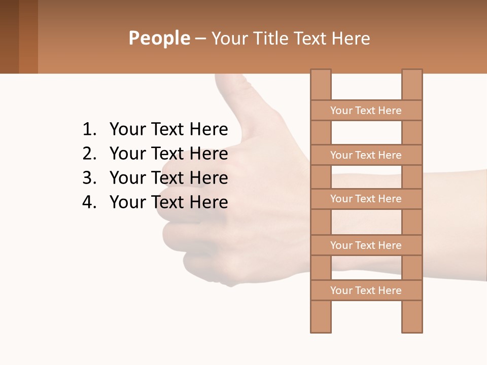 A Person Giving A Thumbs Up Sign PowerPoint Template