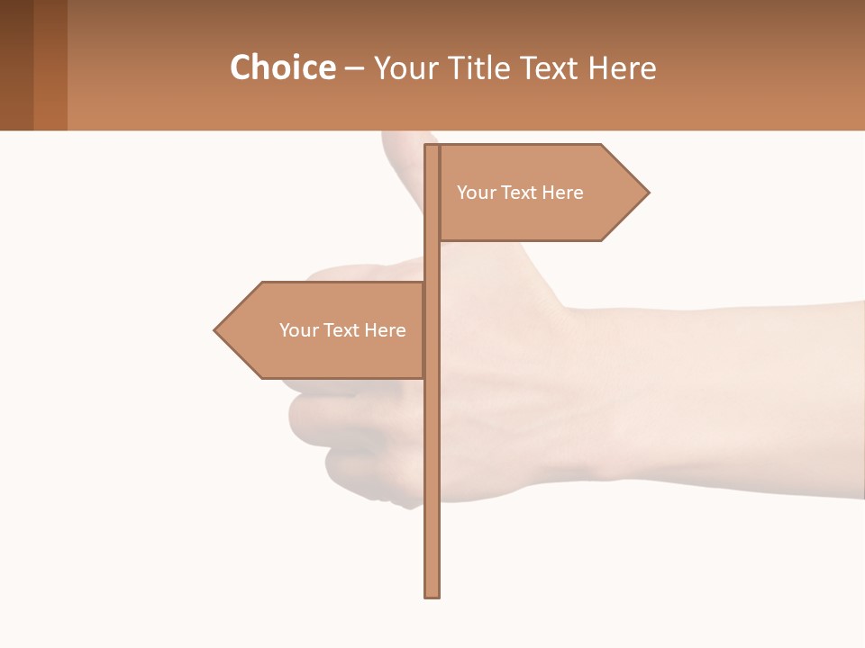 A Person Giving A Thumbs Up Sign PowerPoint Template