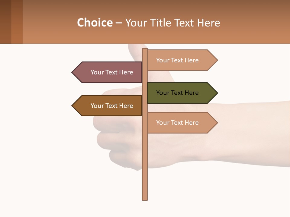 A Person Giving A Thumbs Up Sign PowerPoint Template