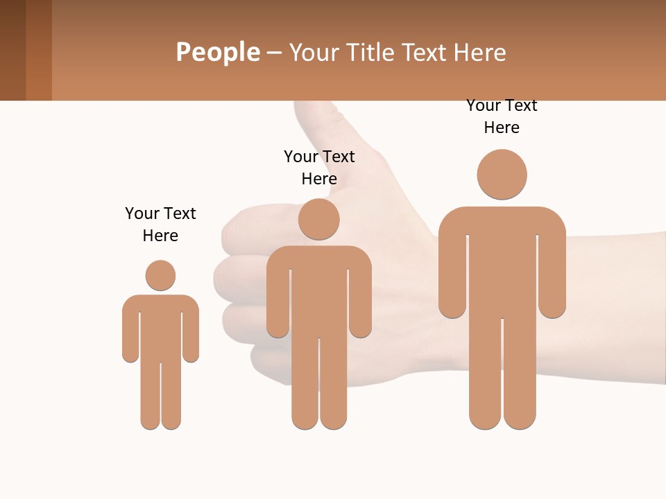 A Person Giving A Thumbs Up Sign PowerPoint Template