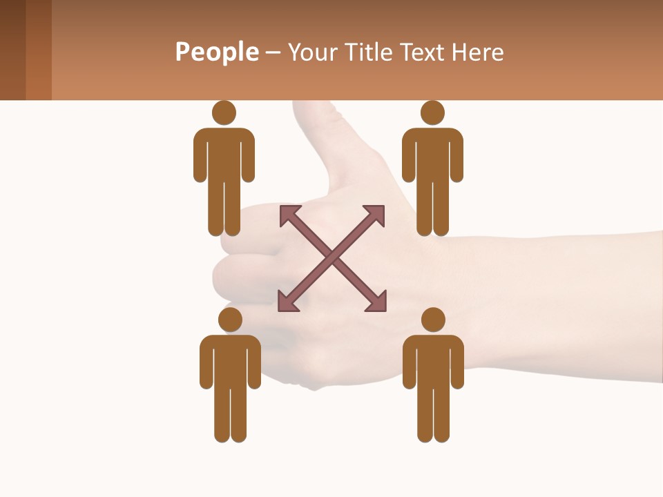 A Person Giving A Thumbs Up Sign PowerPoint Template