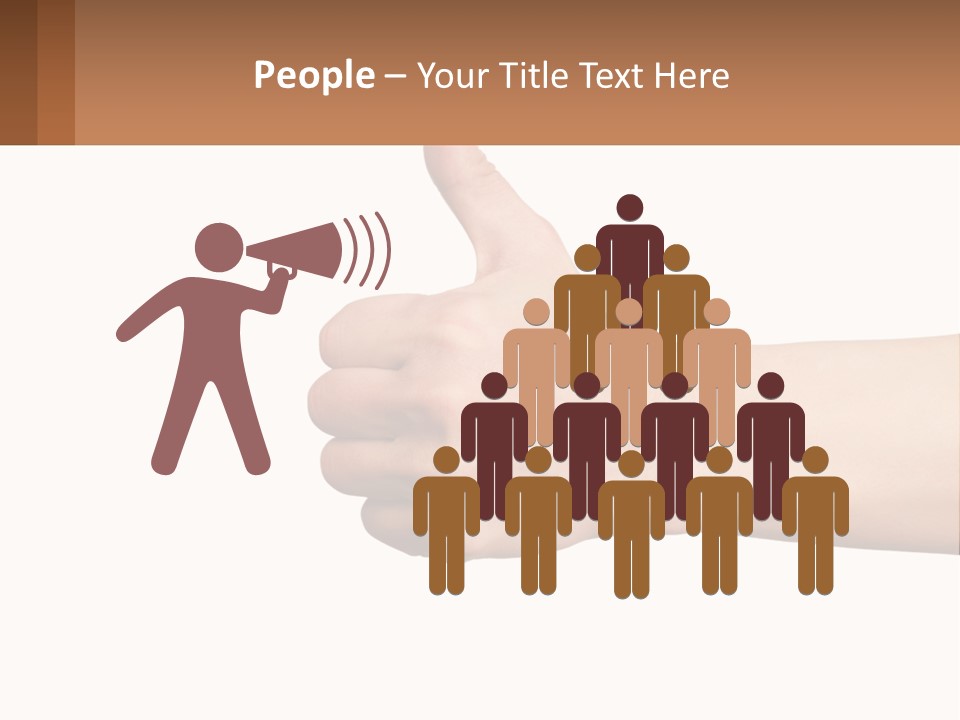 A Person Giving A Thumbs Up Sign PowerPoint Template