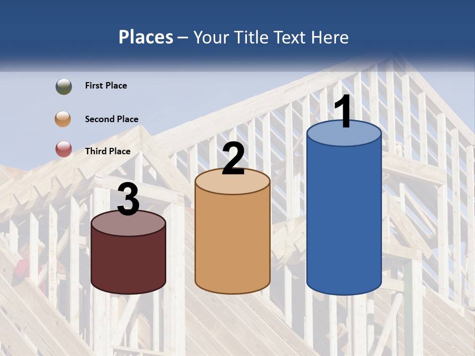 A House Under Construction With A Blue Sky In The Background PowerPoint Template