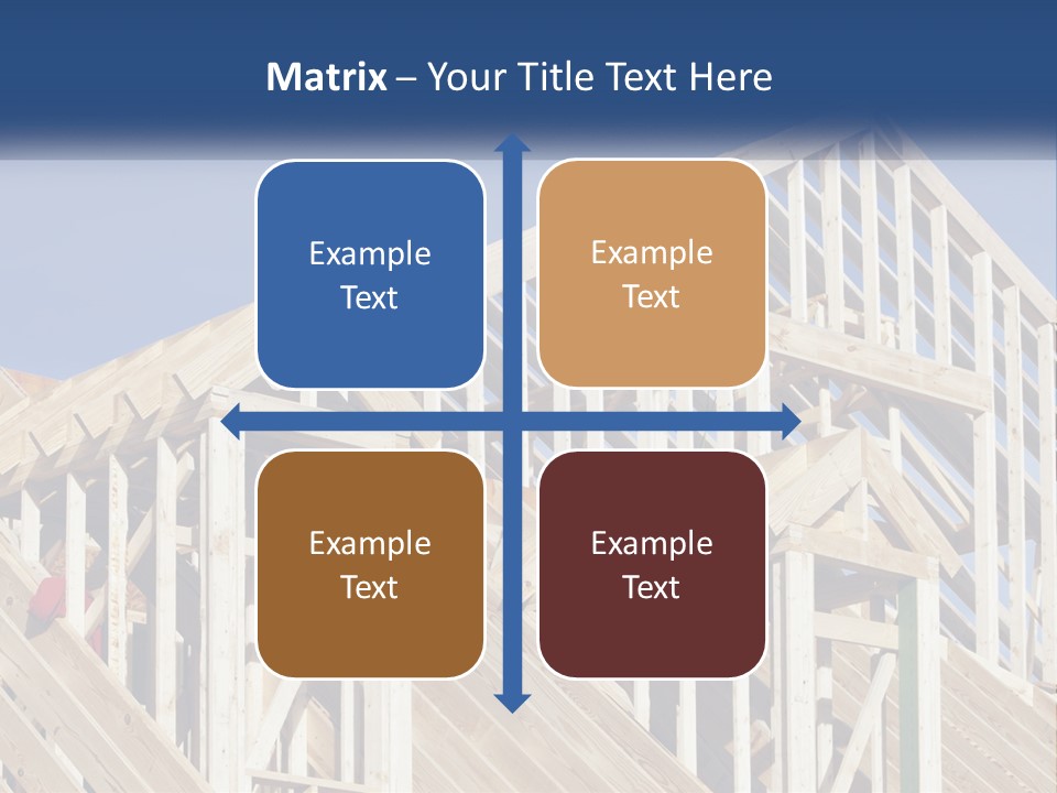 A House Under Construction With A Blue Sky In The Background PowerPoint Template