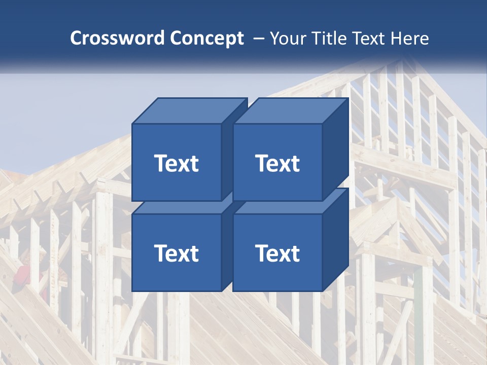 A House Under Construction With A Blue Sky In The Background PowerPoint Template