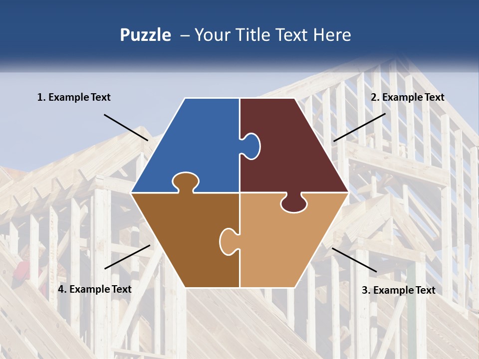 A House Under Construction With A Blue Sky In The Background PowerPoint Template