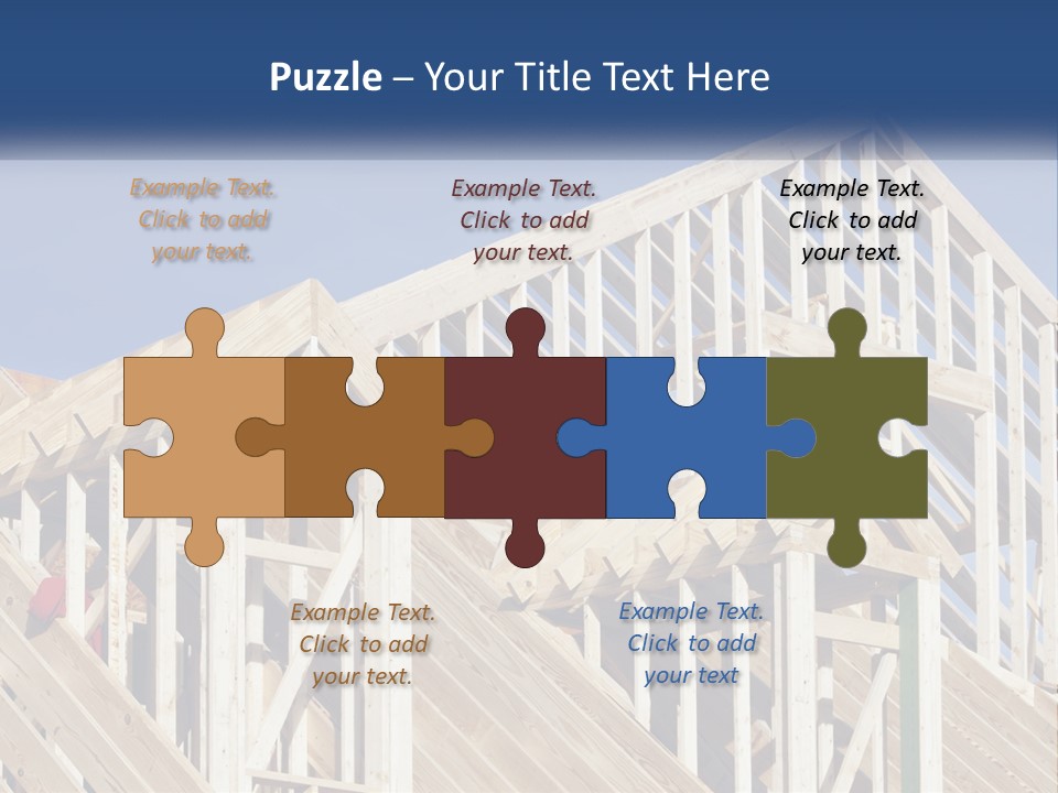 A House Under Construction With A Blue Sky In The Background PowerPoint Template