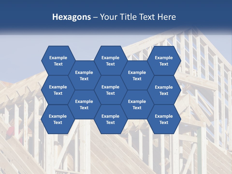 A House Under Construction With A Blue Sky In The Background PowerPoint Template