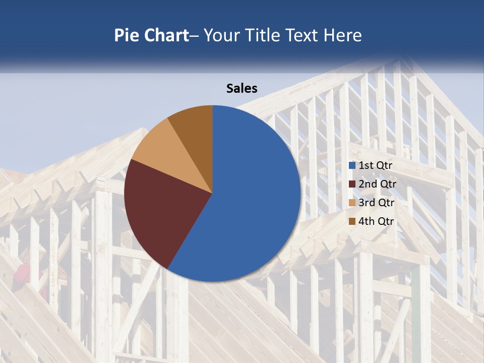 A House Under Construction With A Blue Sky In The Background PowerPoint Template