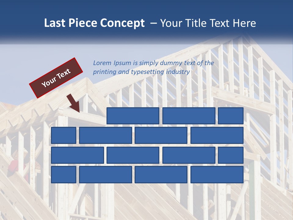 A House Under Construction With A Blue Sky In The Background PowerPoint Template