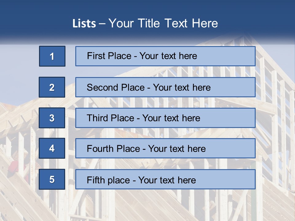 A House Under Construction With A Blue Sky In The Background PowerPoint Template